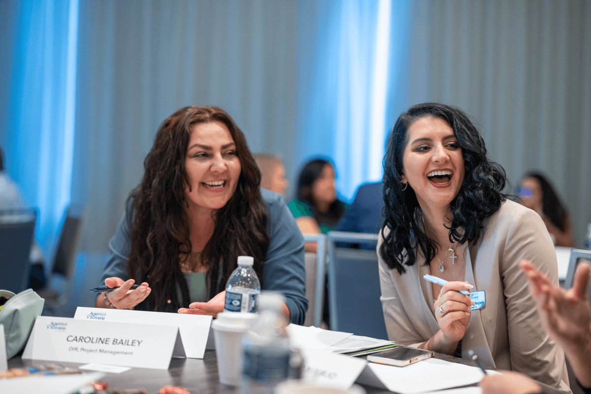 Justina and DomAgeWell Senior Living Marketing team