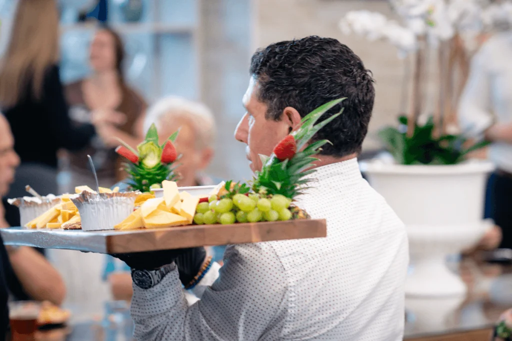 Food is served at the grand opening of The HearthStone at Nona Lakes