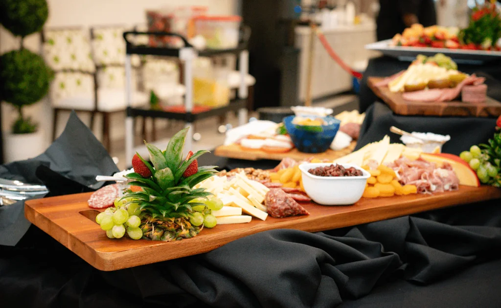 Beautiful charcuterie board at the grand opening