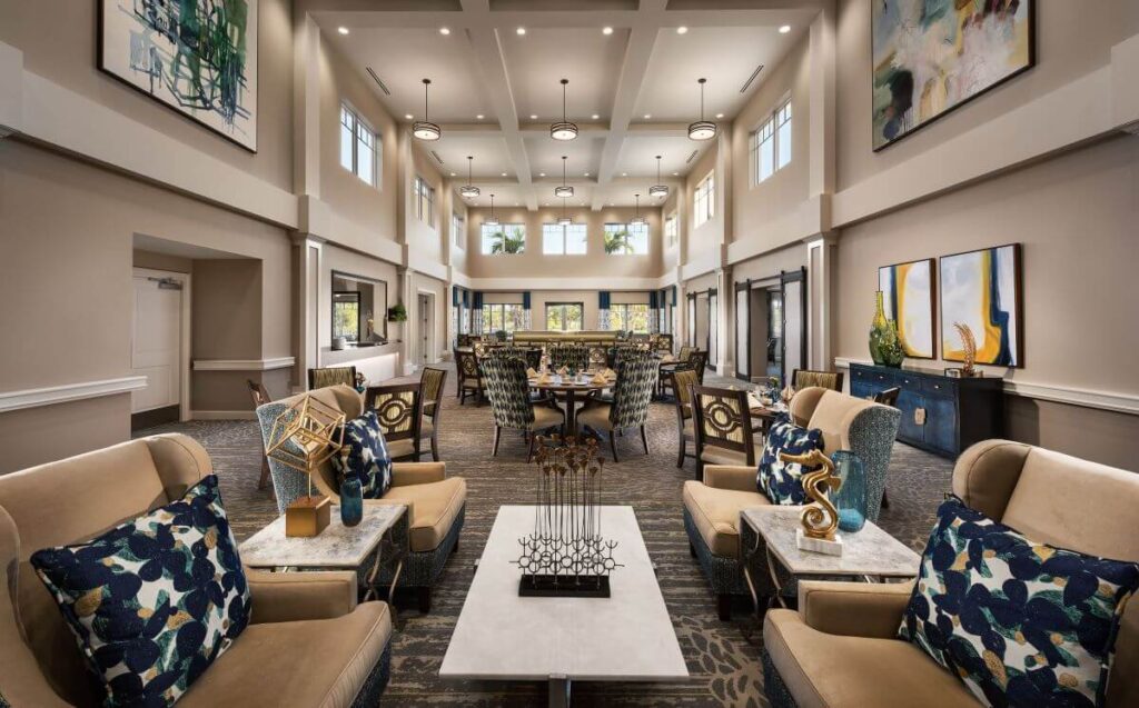 alamar senior living dining room