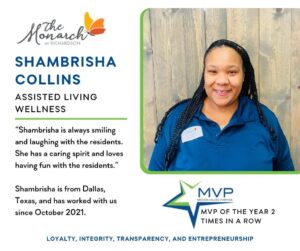 MVP Shambrisha Collins