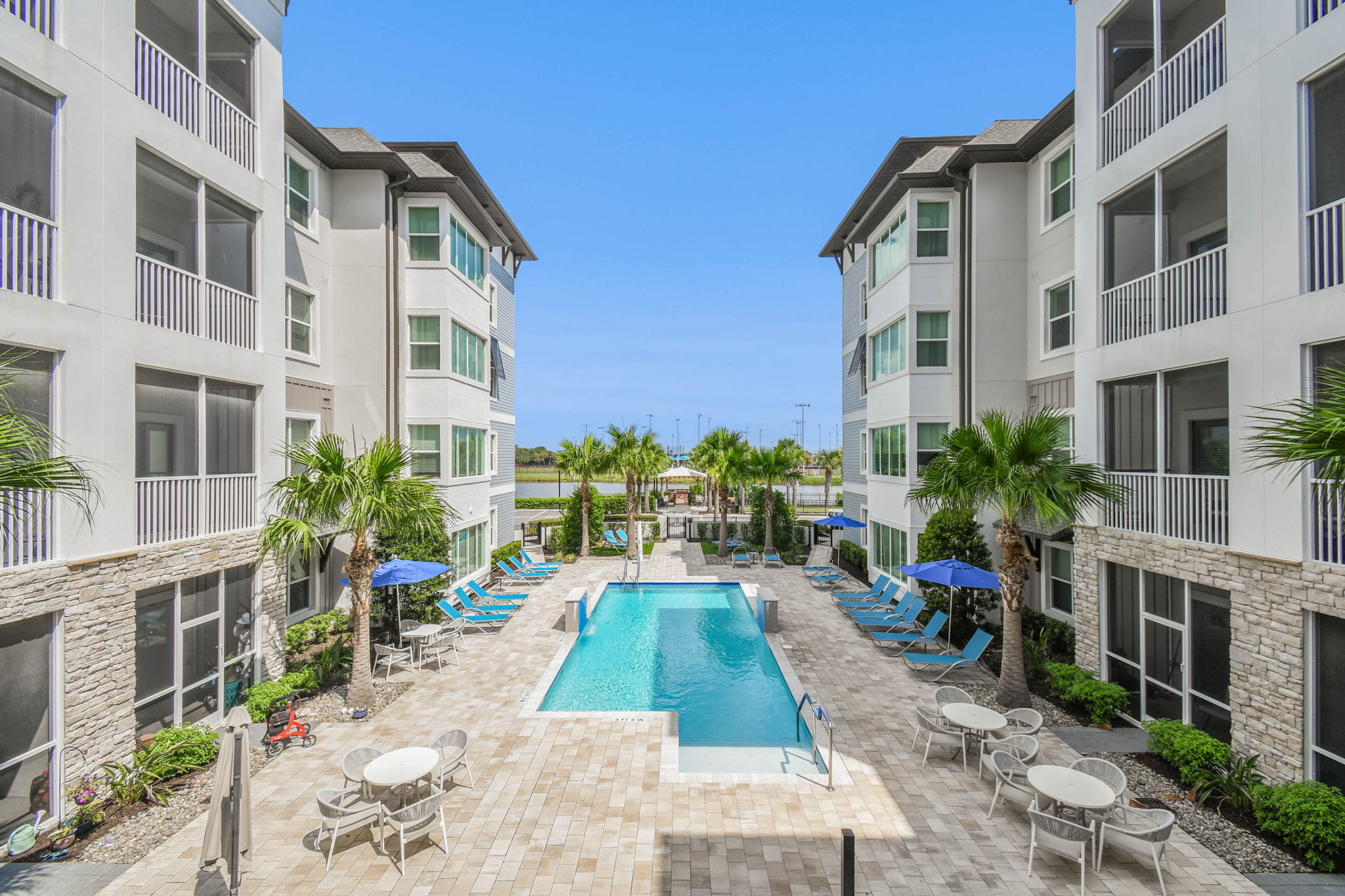 Pool view outside Sonata East at Viera
