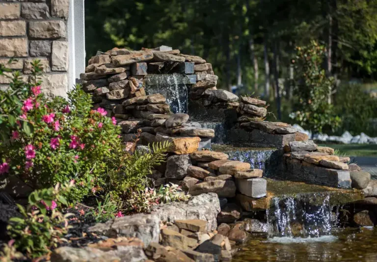 Entrance fountain at Fox Ridge at Crestview